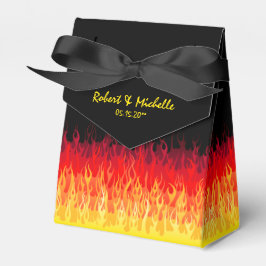Rotes Frisierte Auto Flammen Geschenkschachtel