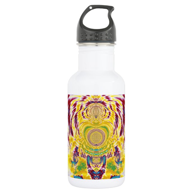 Rotes Frühling Edelstahlflasche (Vorderseite)