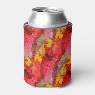 Rotes Gelb der Aquarellkunst Dosenkühler