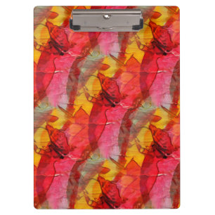 Rotes Gelb der Aquarellkunst Klemmbrett