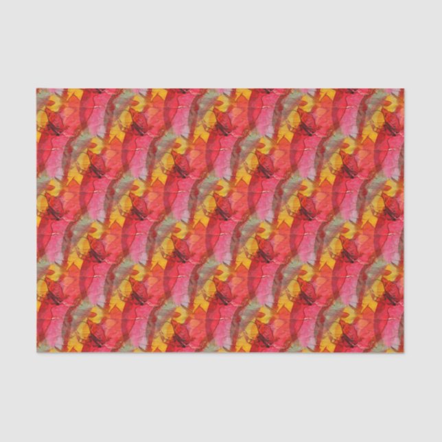 Rotes Gelb der Aquarellkunst Seidenpapier (Vorderseite)