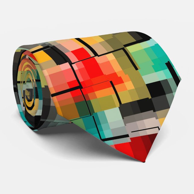 Rotes Gelb Krawatte (Gerollt)