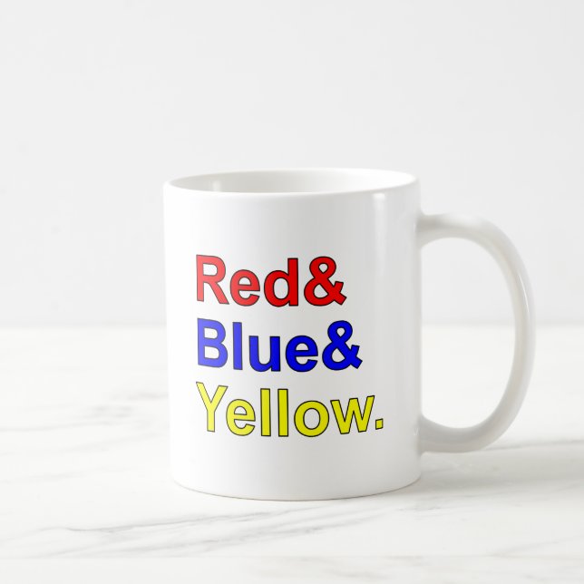 Rotes Gelb | Primärfarben Kaffeetasse (Rechts)