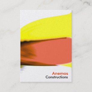 rotes Gelb Visitenkarte