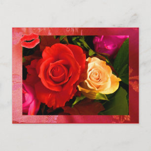 Rotes Gelbes Rot II Postkarte