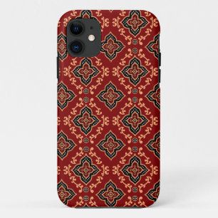 rotes geometrisches Muster / Indianerausdruck Case-Mate iPhone Hülle