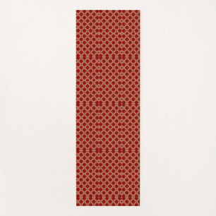 Rotes geometrisches Muster Krawatte vertikal gezei Yogamatte