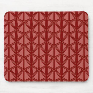 rotes geometrisches Muster Mousepad