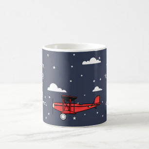 rotes Geschenk der heißen Schokolade der Kaffeetasse