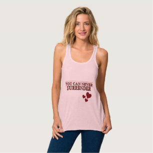 Rotes Gesicht Liebesherz Kunst Tank Top
