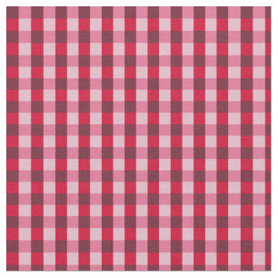 Rotes Gingham-Gewebe Stoff