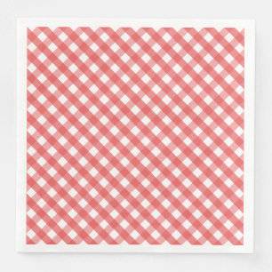 Rotes Gingham Serviette