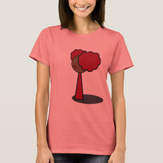 Rotes Girl Walking (Erwachsene) T-Shirt