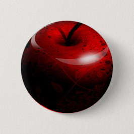 Rotes glänzendes Apple - verbotene Frucht Button