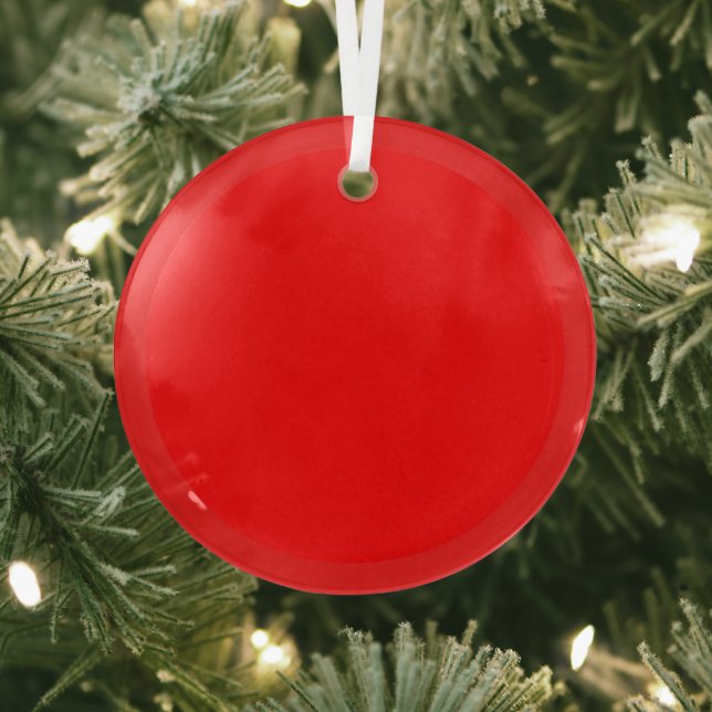 Rotes Glas Circle Ornament (InSitu)