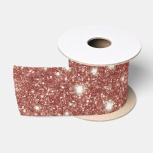 Rotes Glitter-Weihnachten Satinband