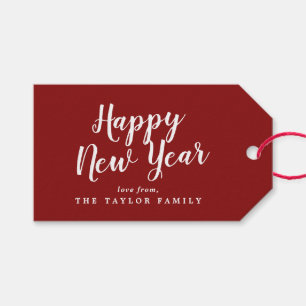 Rotes Glück für Neujahrsfamilie Geschenkanhänger