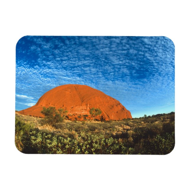 Rotes Glühen des berühmten Ayers Rock im Freien Magnet (Horizontal)