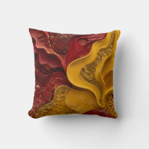 Rotes Gold Abstrakt Kühnes Feuer Kunst Geschenk