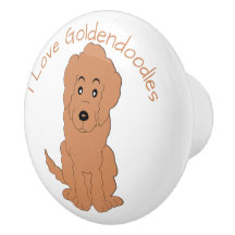Rotes Goldendoodle-Hund-Design