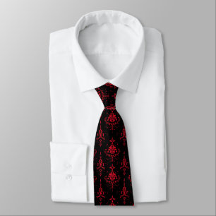 Rotes Gotisches Muster Krawatte