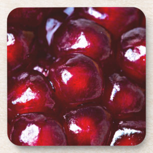 Rotes Granatapfel Getränkeuntersetzer