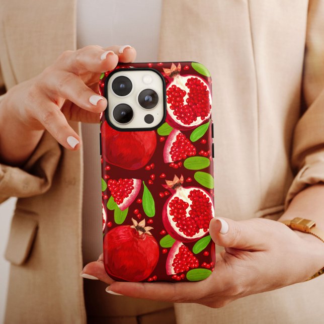 Rotes Granatapfelfrucht | iPhone 14 Case-Mate Hülle (Von Creator hochgeladen)