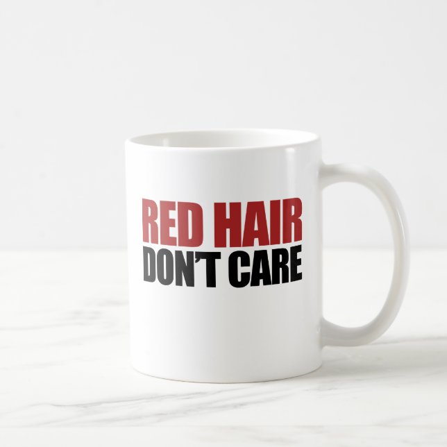 Rotes Haar kümmert sich nicht Kaffeetasse (Rechts)