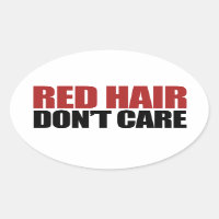 Rotes Haar kümmert sich nicht