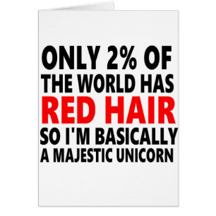 Rotes Haar lustig