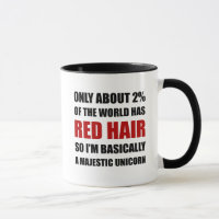 Rotes Haar-majestätisches Einhorn