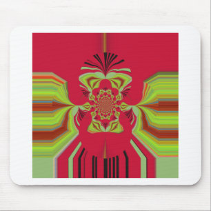 Rotes Hakuna Matata-Muster Mousepad