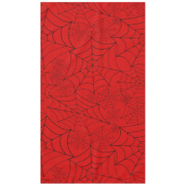 rotes Halloween Gothic Spinnennetz Tischdecke