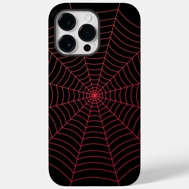 Rotes Halloween-Muster Case-Mate iPhone 14 Pro Max Hülle (Rückseite)