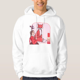 Rotes Hanbok-, Fuchs- und Mattcover-Foundation-Art Hoodie