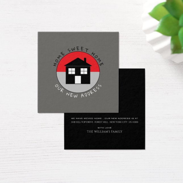 Rotes Haus-Logo, Änderung der Adresskarte (Schreibtisch)