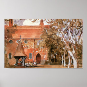 Rotes Haus Poster