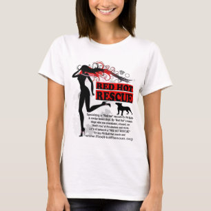 Rotes - heißes Rettungs-Shirt Desgin - großes Lo T-Shirt