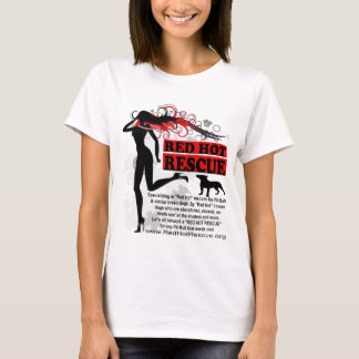 Rotes - heißes Rettungs-Shirt Desgin - großes Logo T-Shirt