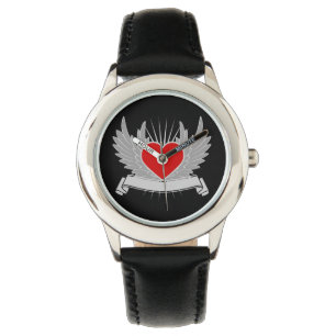 Rotes Herz Armbanduhr