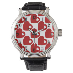 Rotes Herz Armbanduhr