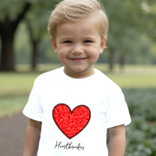 Rotes Herz Baby T-shirt