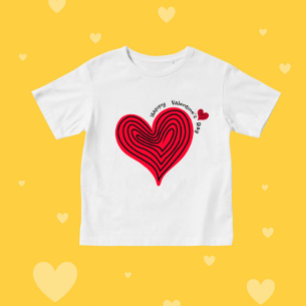 Rotes Herz Baby T-shirt