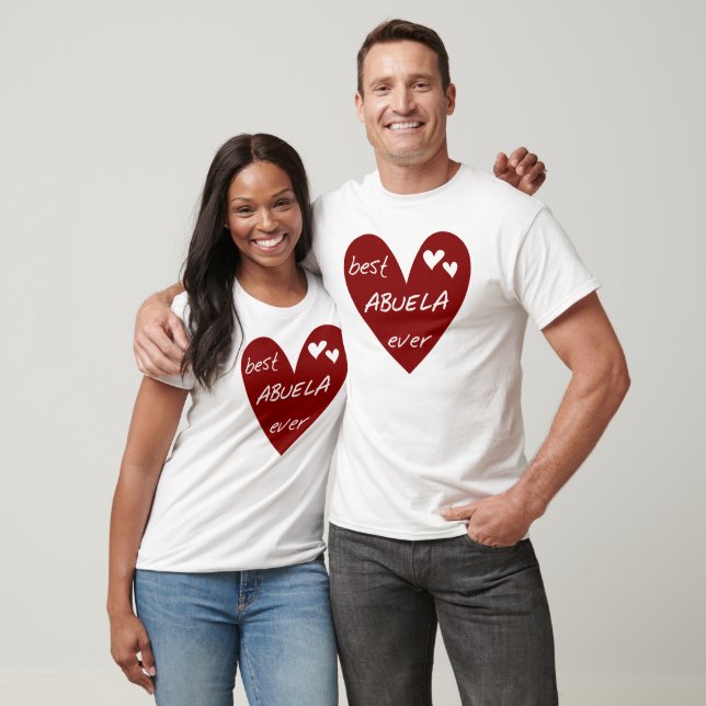 Rotes Herz beste Abuela überhaupt T - Shirts und (Unisex)