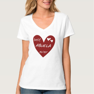 Rotes Herz beste Abuela überhaupt T - Shirts und