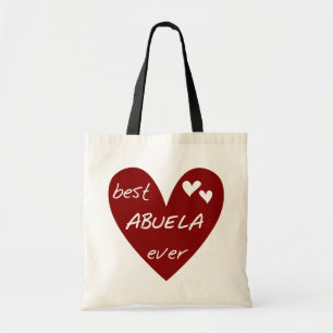 Rotes Herz beste Abuela überhaupt T - Shirts und Tragetasche