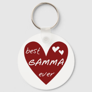 Rotes Herz-beste Gamma-überhaupt T-Shirts und Schlüsselanhänger