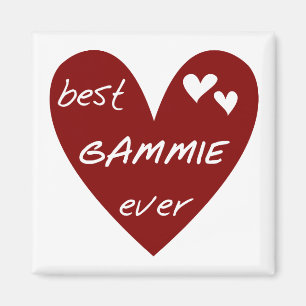 Rotes Herz beste Gammie überhaupt T-Shirts und Magnet