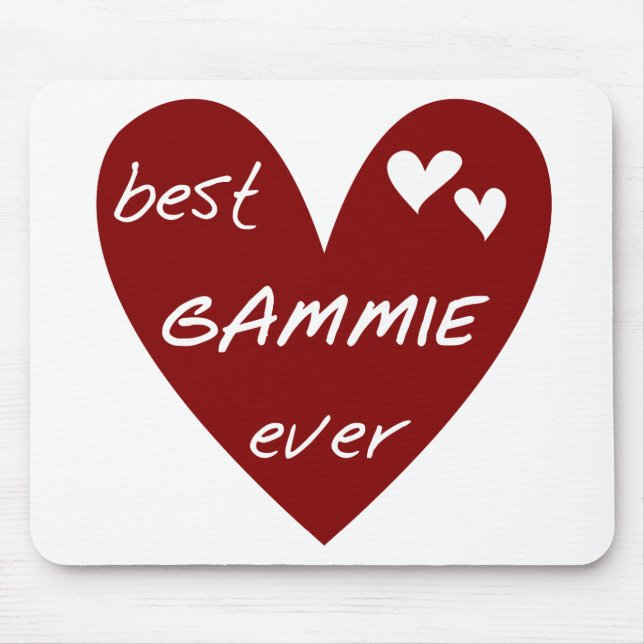 Rotes Herz beste Gammie überhaupt T-Shirts und Mousepad (Vorne)