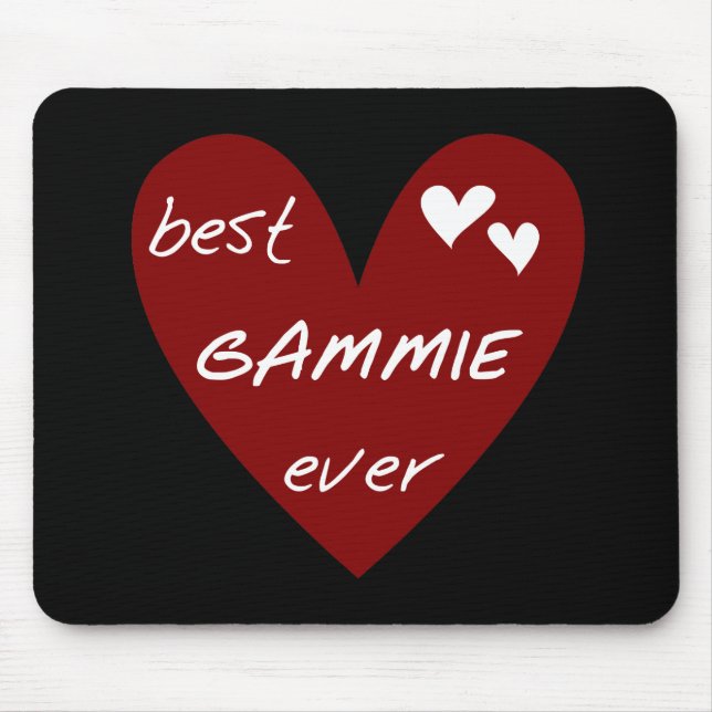 Rotes Herz beste Gammie überhaupt T-Shirts und Mousepad (Vorne)